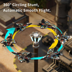 FLYTOR Drone with LED Lights, 2.4G Remote Control Fighter Plane