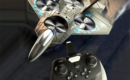 FLYTOR Drone with LED Lights, 2.4G Remote Control Fighter Plane